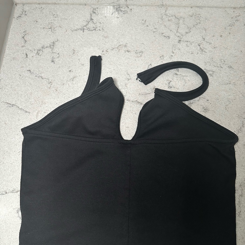 Sparkle & Fade Black Sleeveless Crop Tank Top - Picture 2 of 4